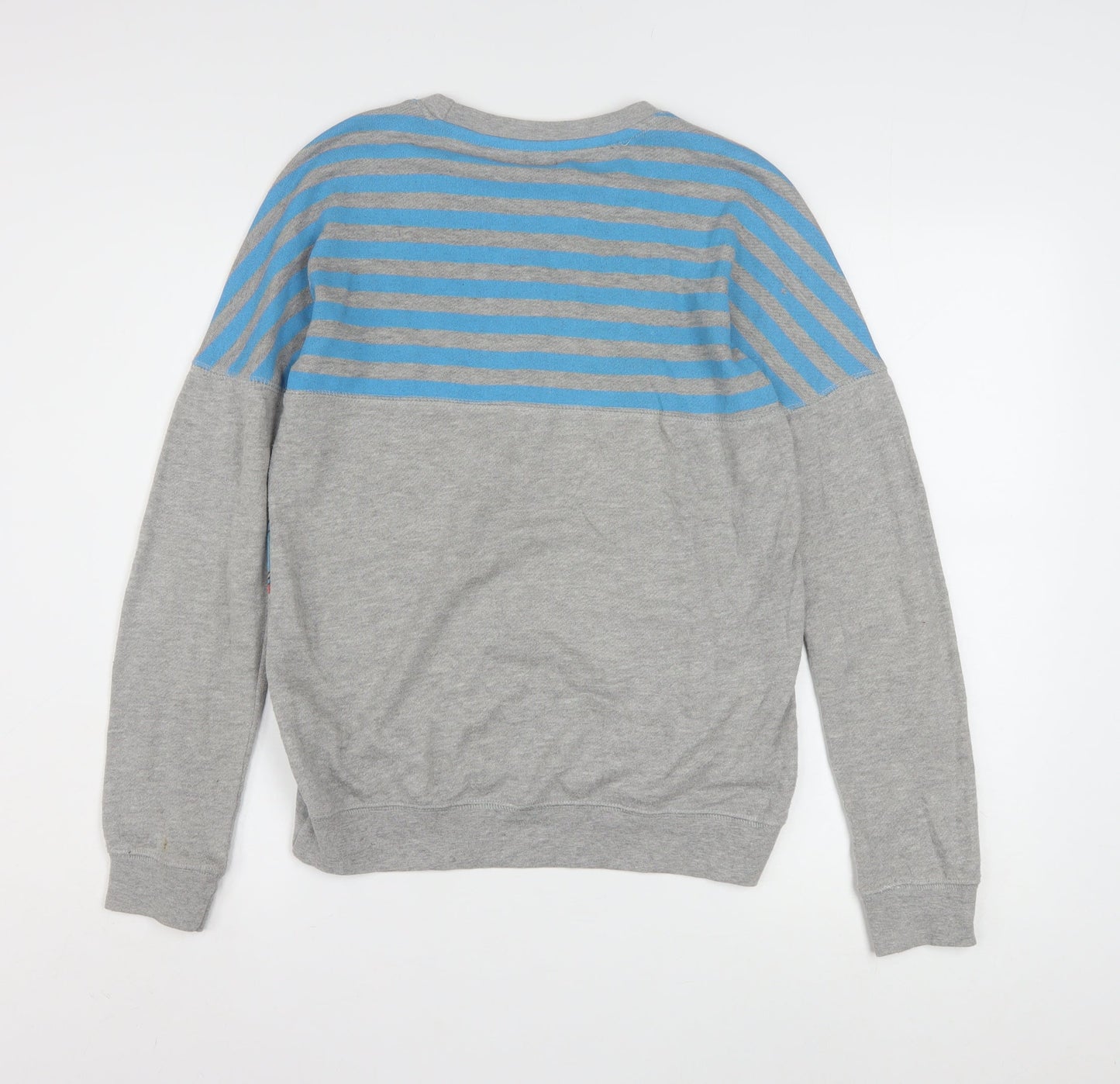 Disney Store Women’s Grey Stitch Pullover Sweatshirt XS Cotton Blend