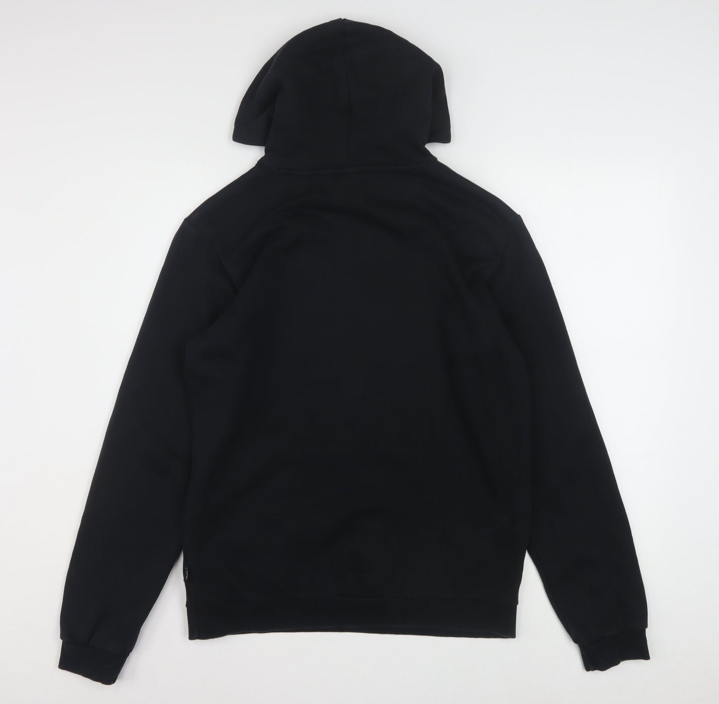 Puma Boys Black Pullover Hoodie 12-13 Years Fleece Logo Sweatshirt