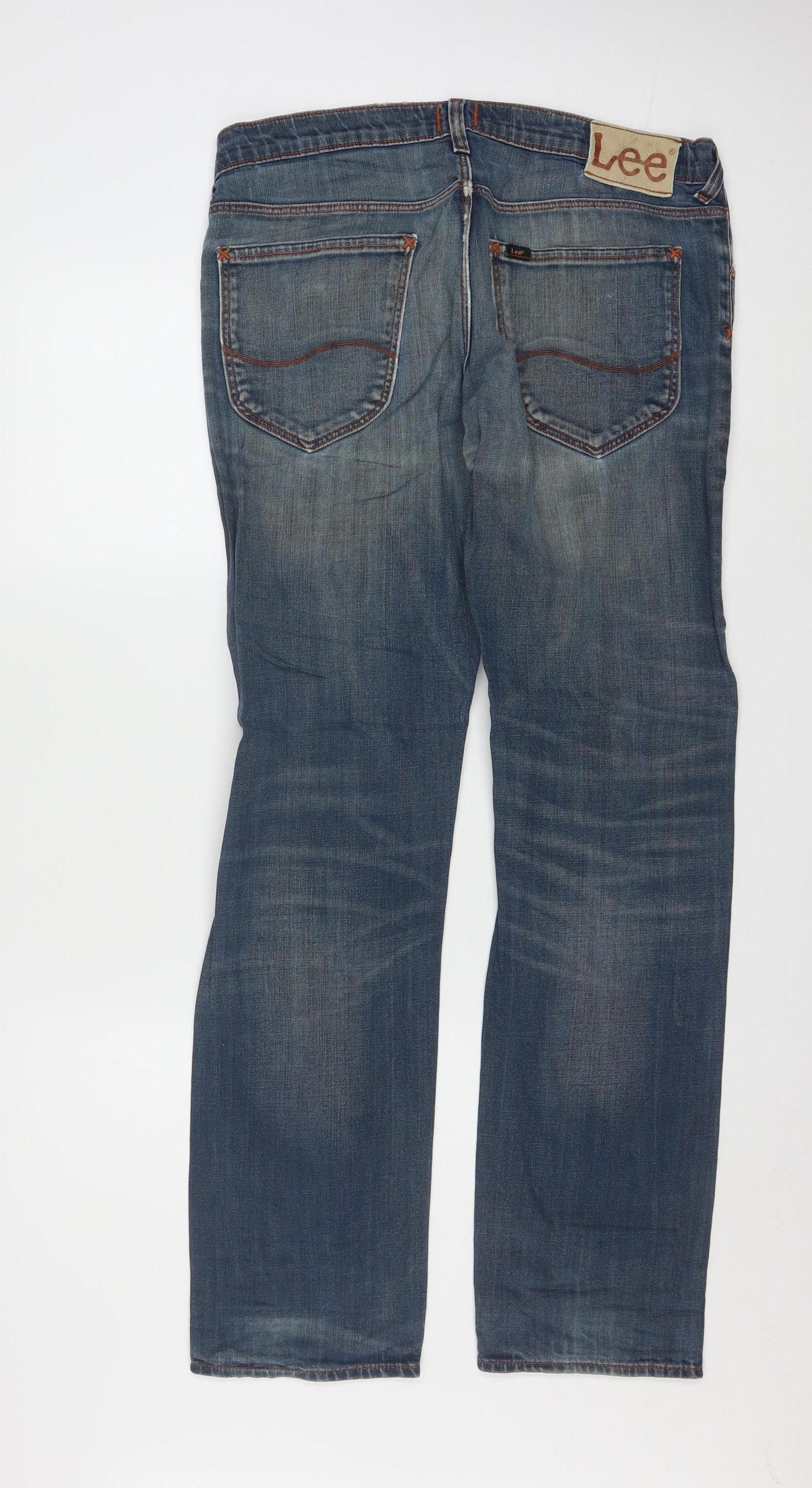 Lee Men’s Blue Daren Straight Leg Denim Jeans W33 L32