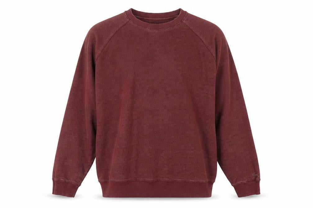 Greg Norman Men’s Red 2XL Cotton Blend Crew Neck Jumper