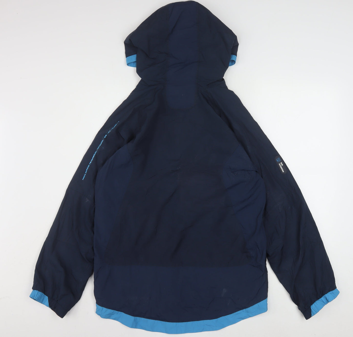Reebok Men’s Blue XL Anorak Waterproof Hooded Sports Jacket