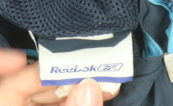 Reebok Men’s Blue XL Anorak Waterproof Hooded Sports Jacket