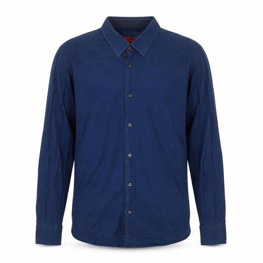 Hugo Boss Men's Blue Long Sleeve Button-Up Shirt Size M