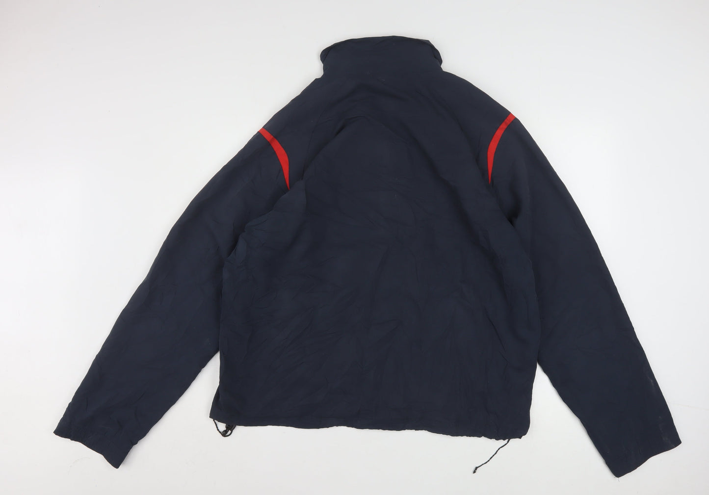 Umbro Men's Blue and White XL Sports Windbreaker Jacket