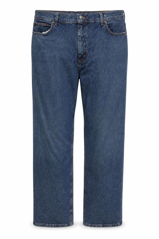 Lee Men's Blue Denim Straight Jeans 42x32 Big & Tall