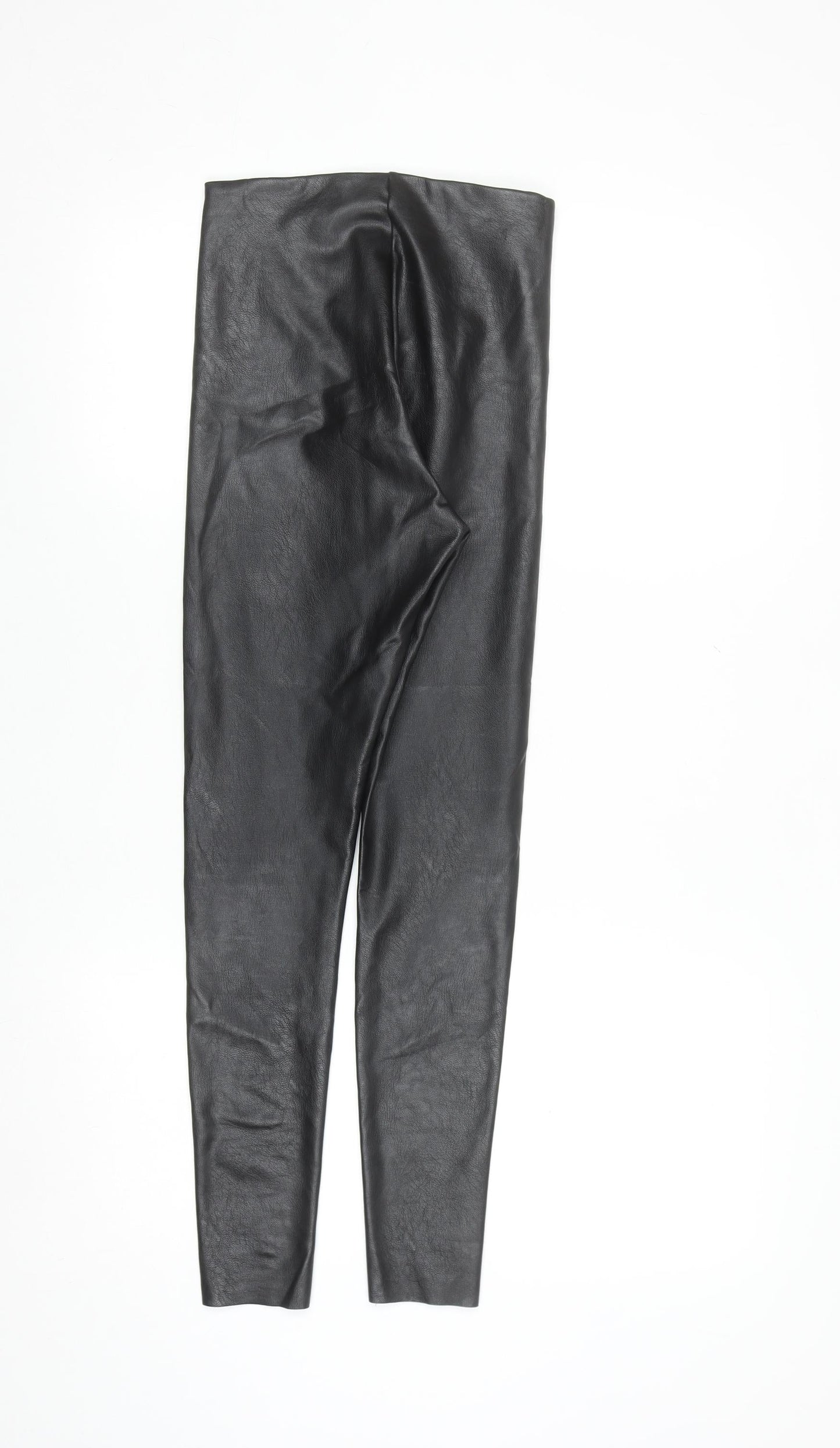 Gallery Women’s Black Faux Leather High Rise Leggings Size 8