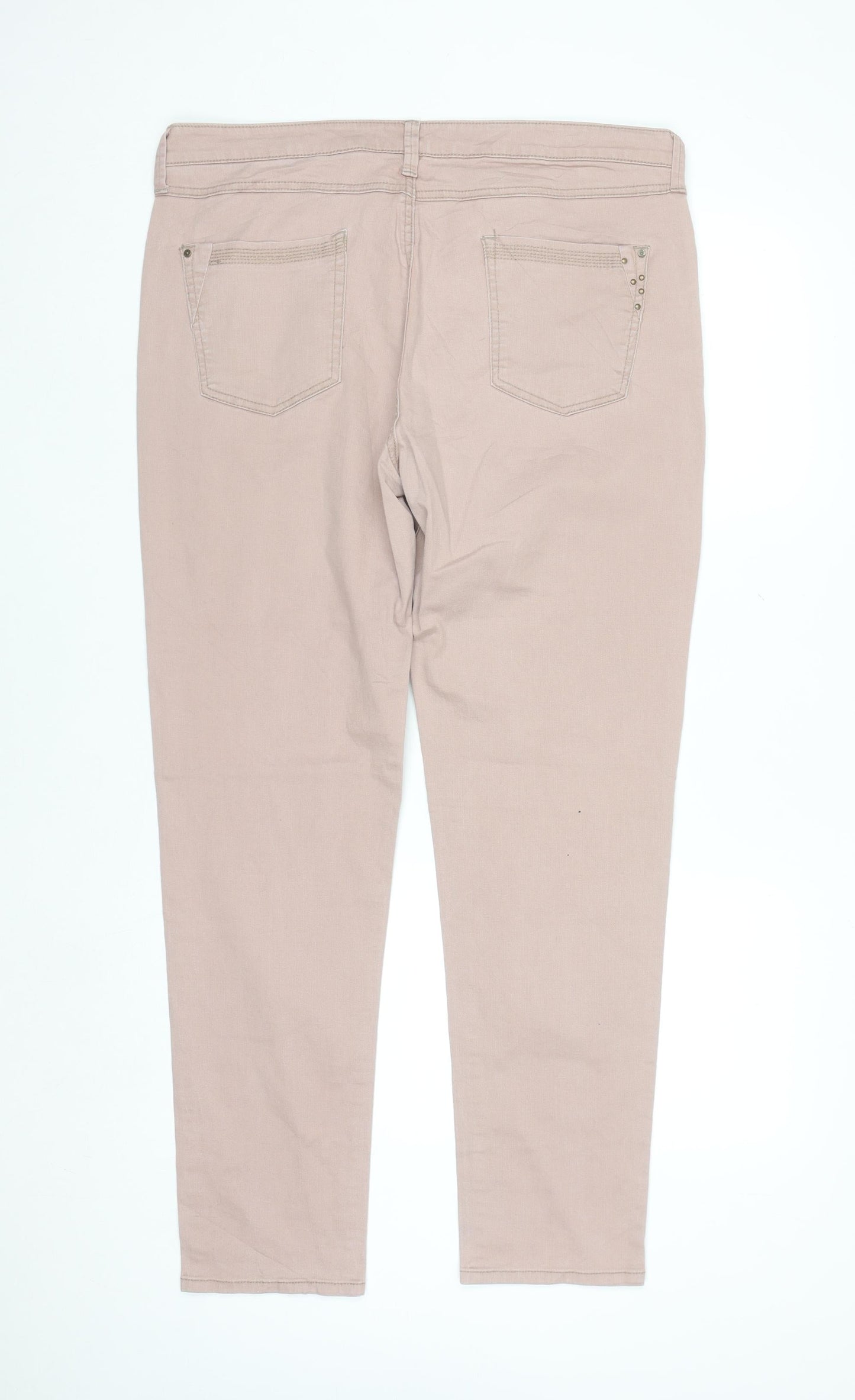 Yessica Women's Beige Skinny Jeans Size 18 Stretch Denim