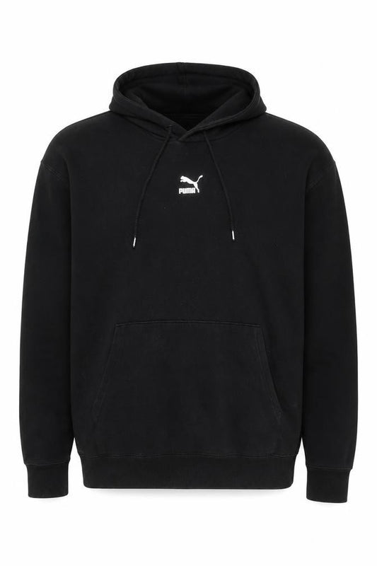 Puma Men's Black XL Pullover Hoodie with Logo