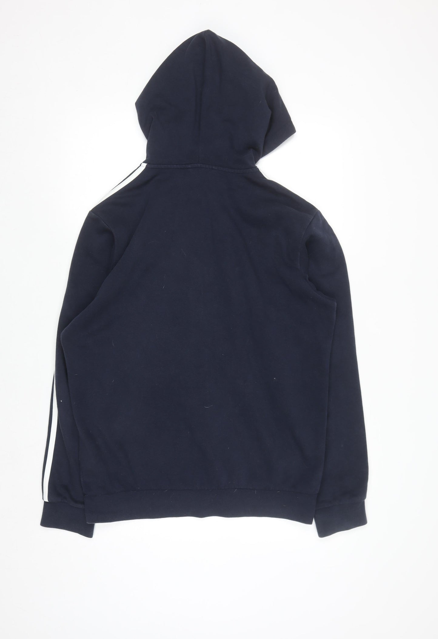 Adidas Men's Blue Full Zip Hoodie Size M Sportswear Hooded Sweatshirt