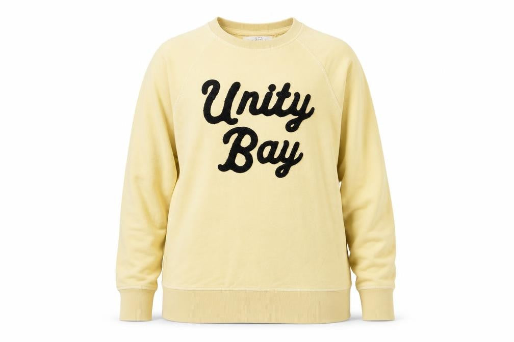 H&M L.O.G.G. Womens Yellow Pullover Sweatshirt Size 12 Cotton Blend