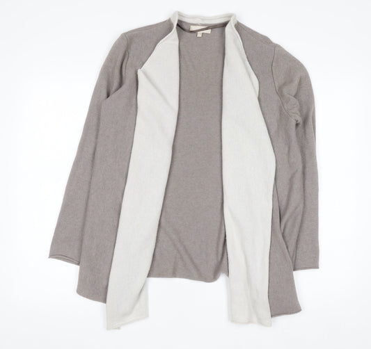 Benedetta B. Women's Beige Merino Wool Blend Open Cardigan L
