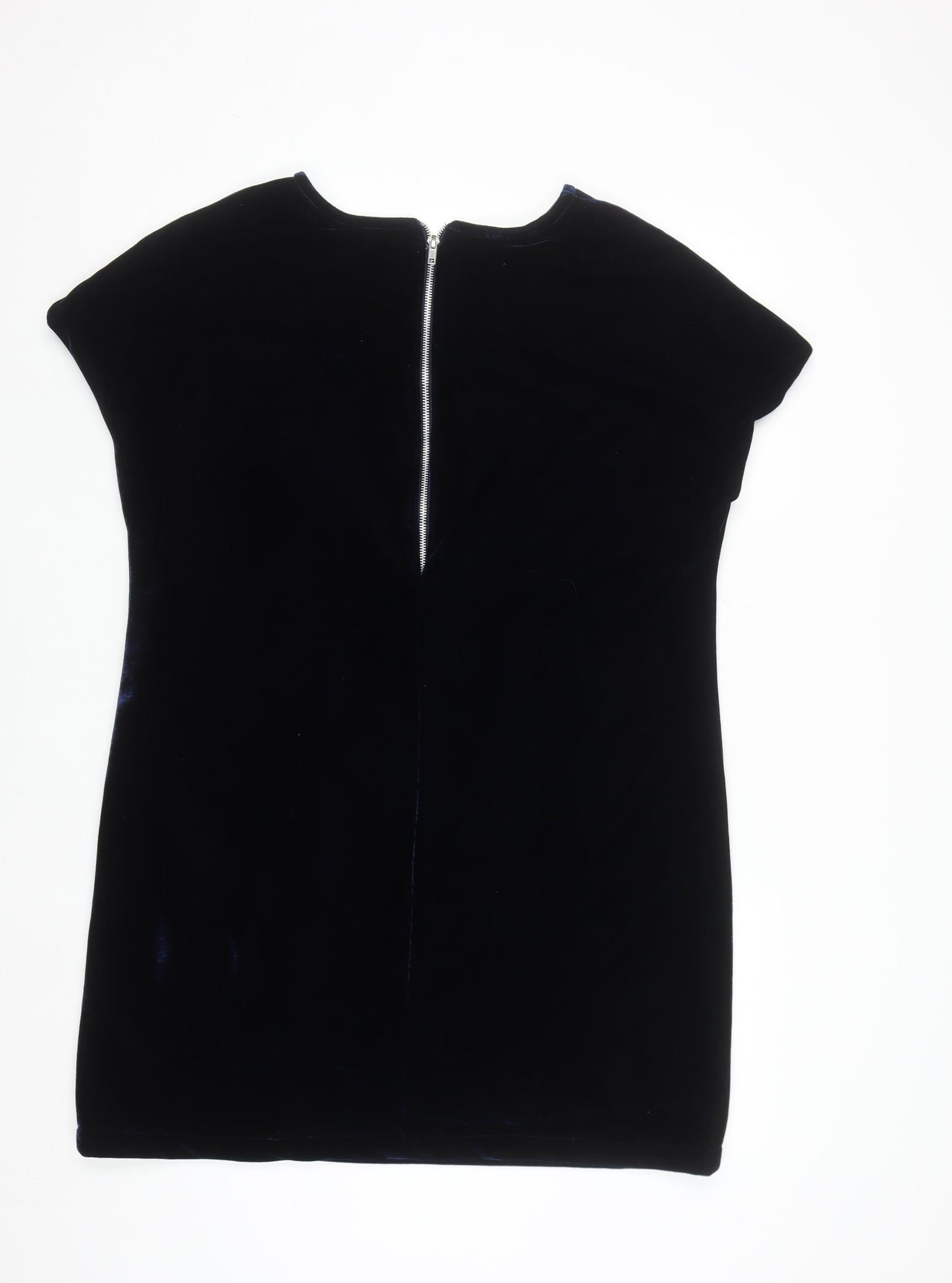 O Polí's Fiftythree:2 Women's Navy Velvet Shift Dress Size S