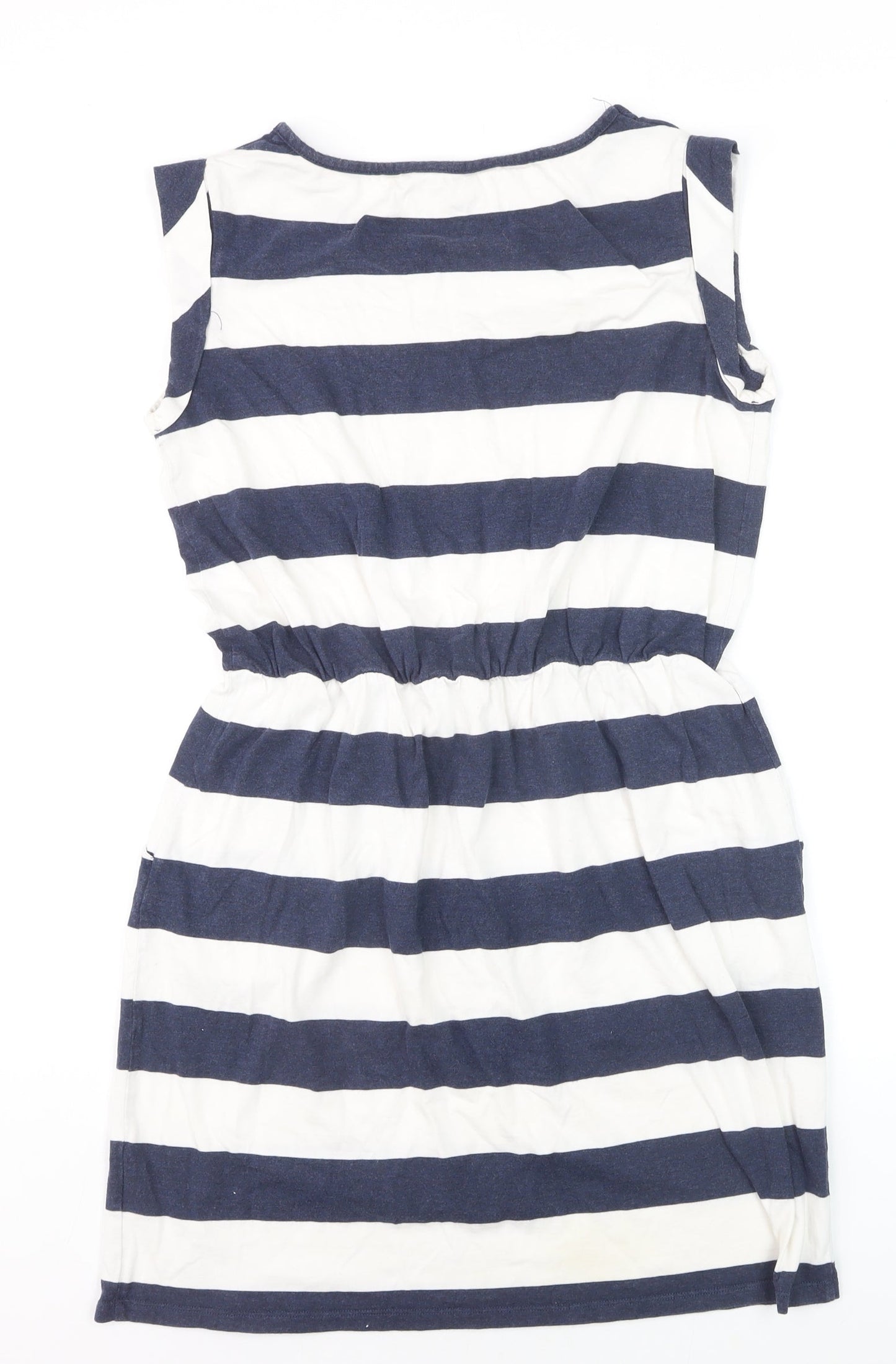 Boden Women Blue White Striped T-Shirt Dress Size 10