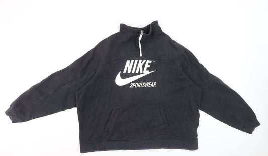 Nike Men's Black XL 1/4 Zip Sportswear Pullover Sweatshirt