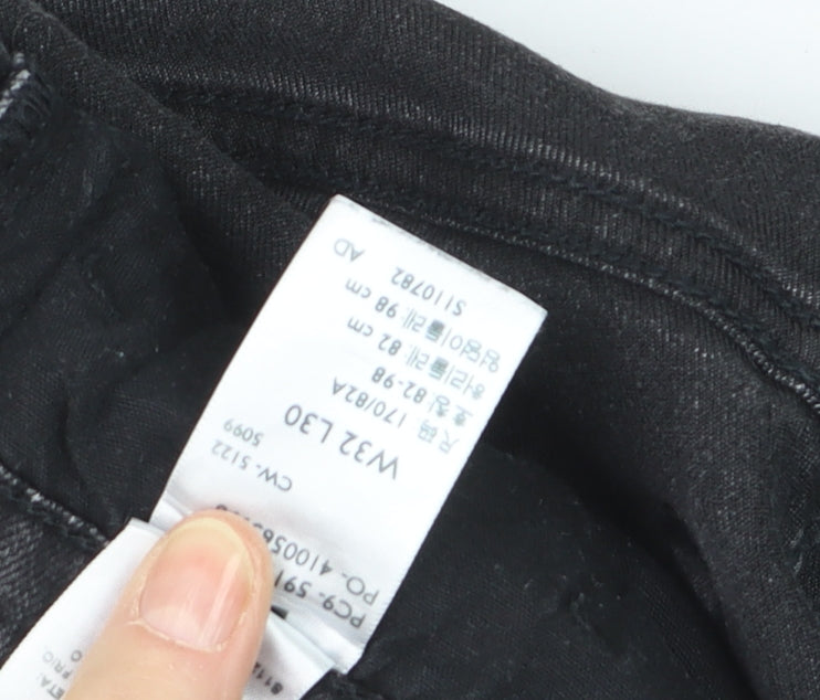 Levi Strauss Women's Black Slim Straight Jeans Size 14