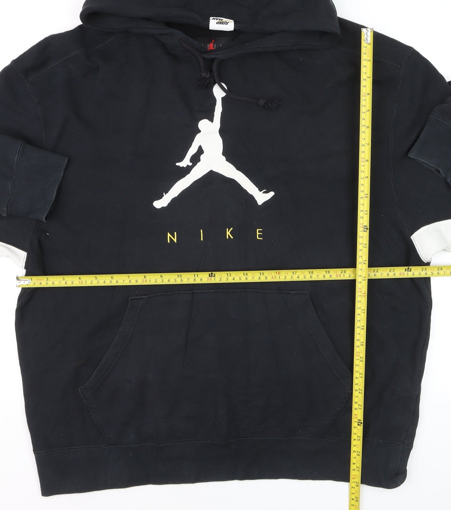 Nike Jordan Mens Black 2XL Pullover Hoodie with Logo Graphic
