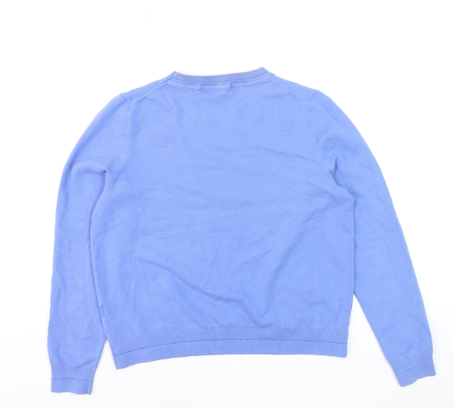 Boden Women’s Blue Cotton Crew Neck Long Sleeve Jumper M