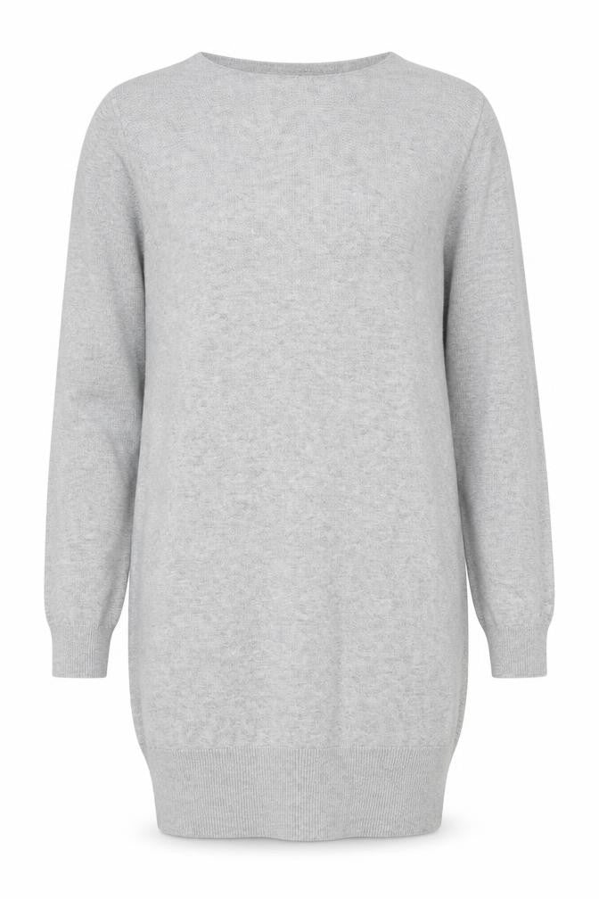 PrettyLittleThing Women's Grey Long Sleeve Tunic Jumper Size S