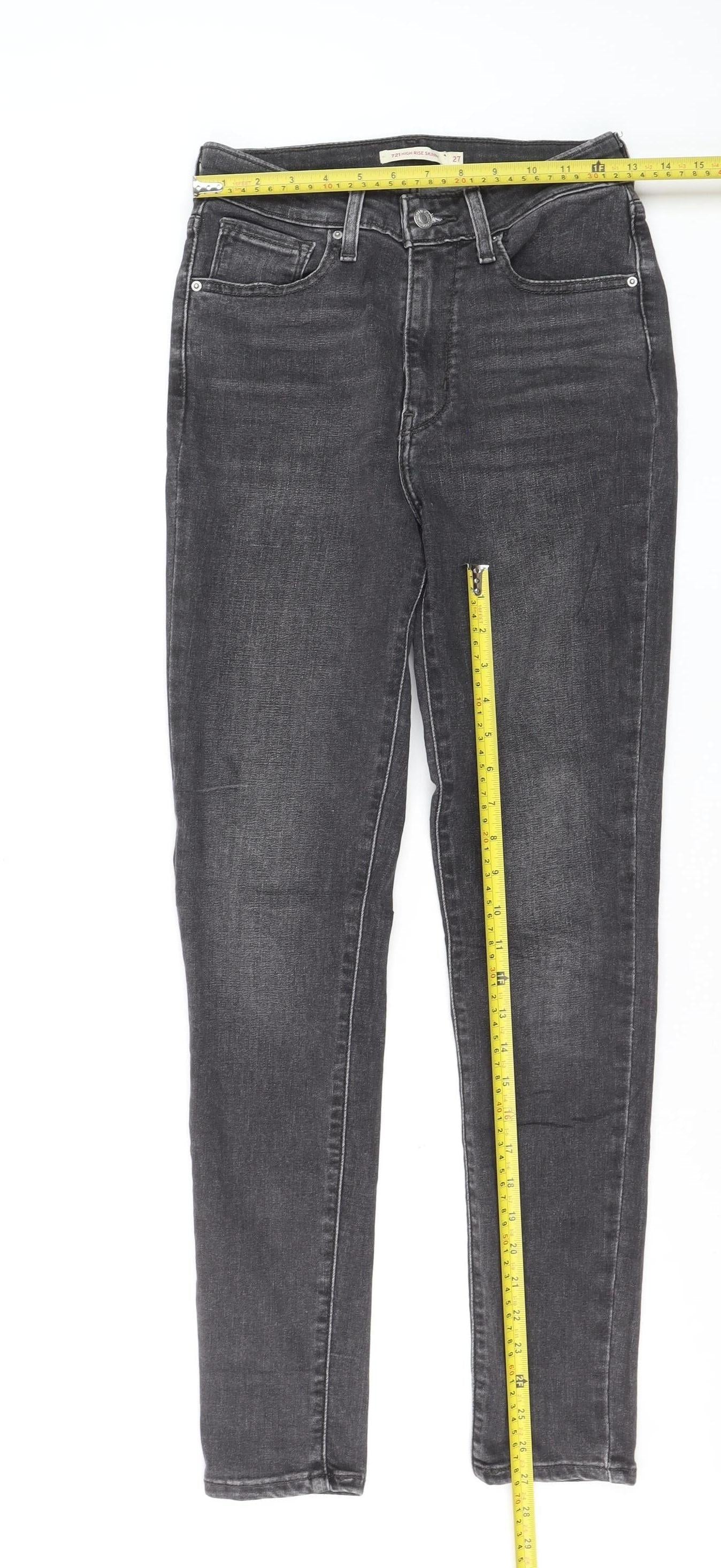 Levi’s Women’s Grey 721 High Rise Skinny Jeans Size 27