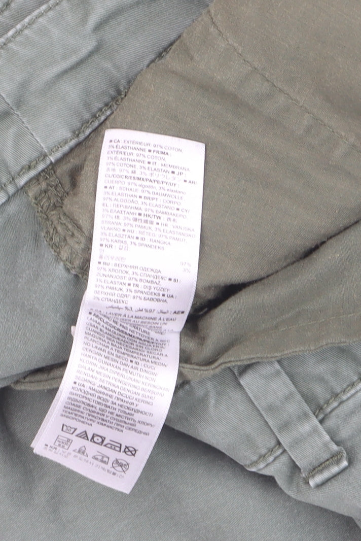 GAP Green Girlfriend Chino Trousers Slim Fit Cotton Blend UK 10