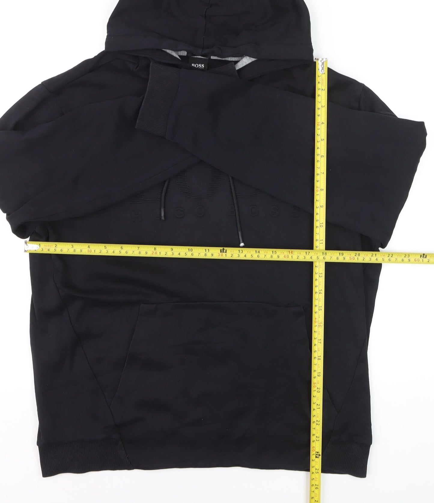 Hugo Boss Men's Black XL Regular Fit Pullover Hoodie