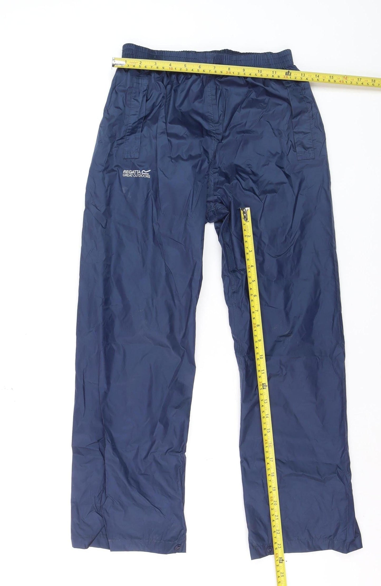 Regatta Boys Blue Waterproof Ski Trousers 9-10 Years Elastic Waist