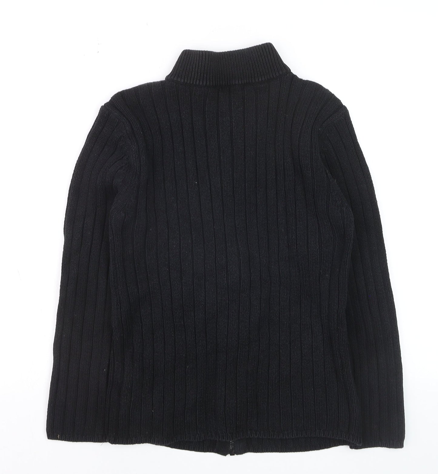 Marks and Spencer Women’s Black Full Zip Mock Neck Jumper Size 8