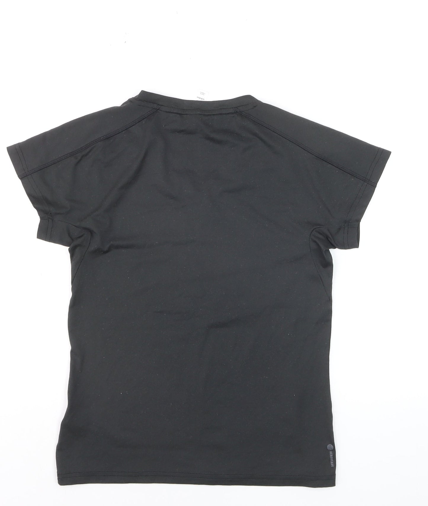 adidas Women's Black XS V-Neck Athletic T-Shirt