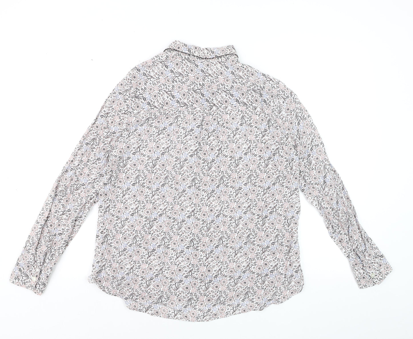 Next Petite Women’s Floral Blouse Multicoloured Size 14P Viscose Tunic