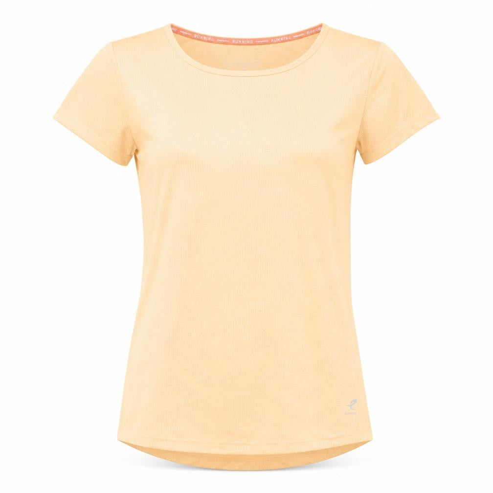 Energetics Womens Beige Running T-Shirt M Moisture Wicking Lightweight Top