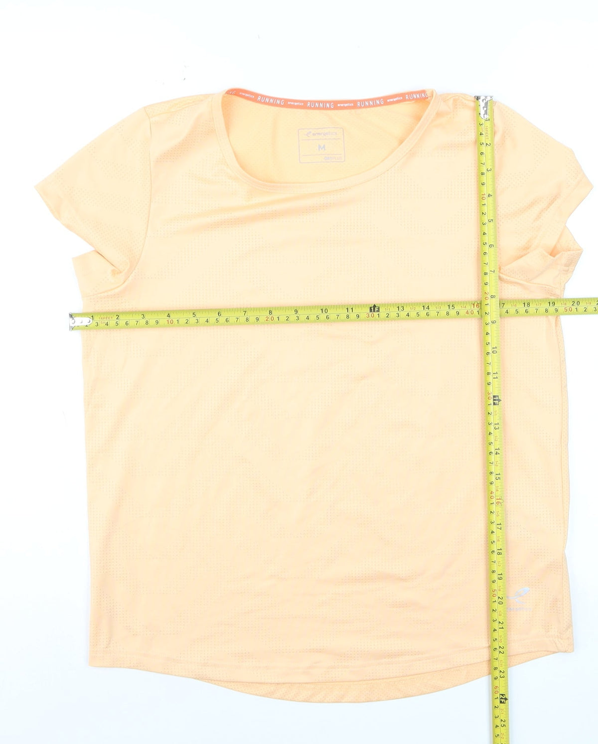 Energetics Womens Beige Running T-Shirt M Moisture Wicking Lightweight Top