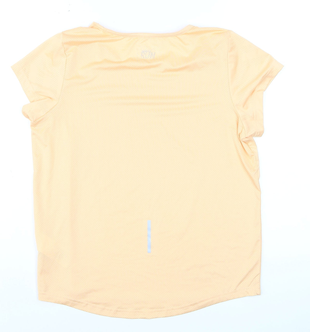 Energetics Womens Beige Running T-Shirt M Moisture Wicking Lightweight Top