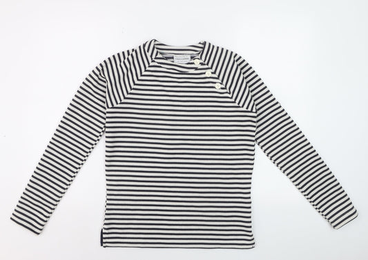 Craghoppers Women's Navy Stripe Long Sleeve Polyester Jumper UK 8