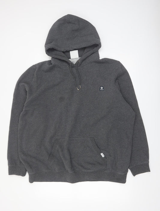 TOG24 Men’s Grey 3XL Pullover Hoodie Fleece Cotton Blend