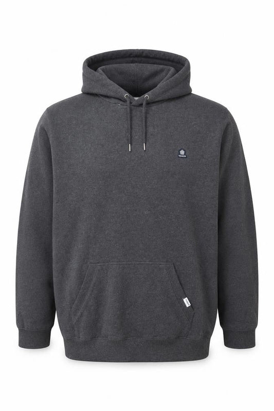 TOG24 Men’s Grey 3XL Pullover Hoodie Fleece Cotton Blend
