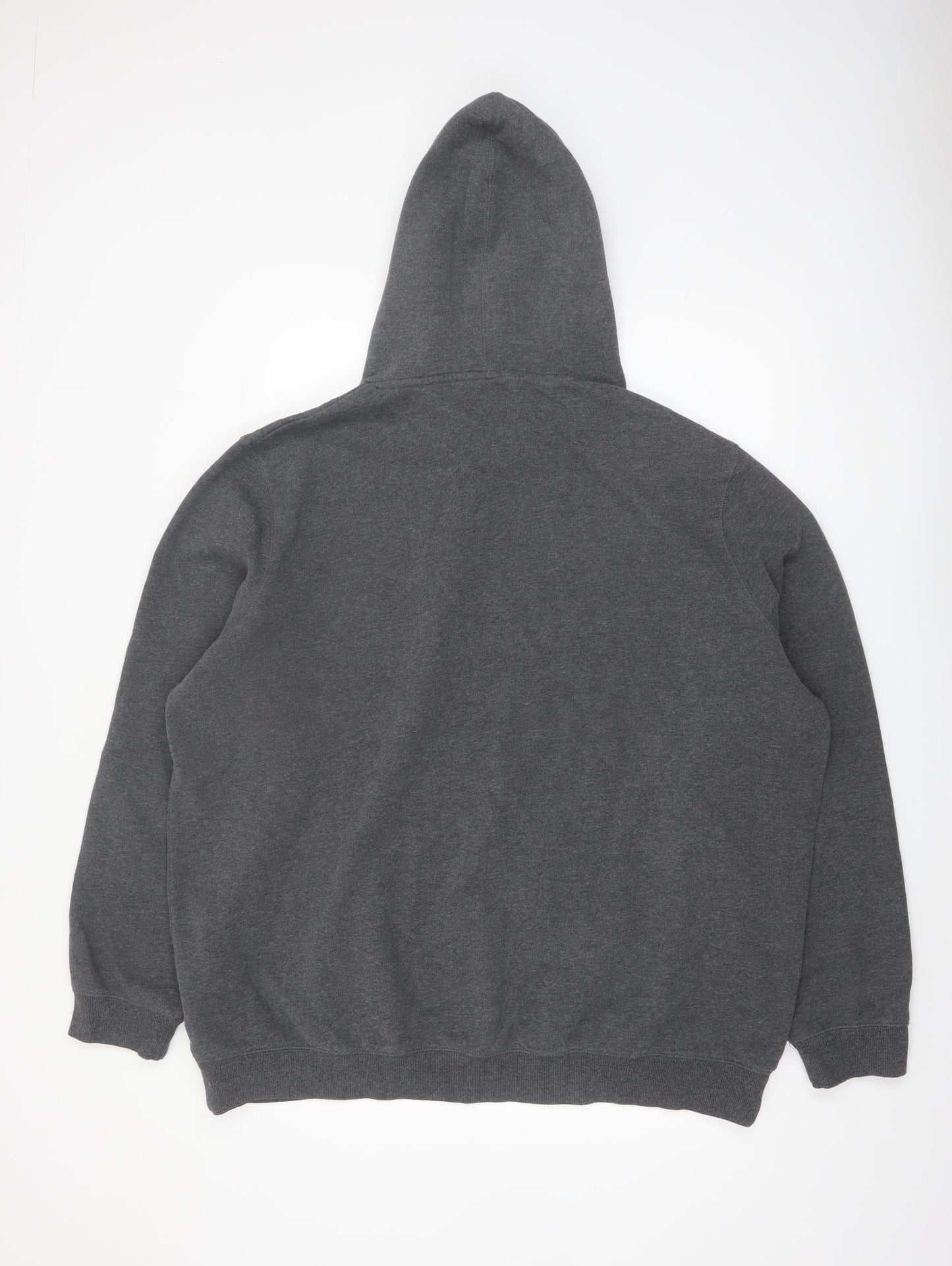 TOG24 Men’s Grey 3XL Pullover Hoodie Fleece Cotton Blend