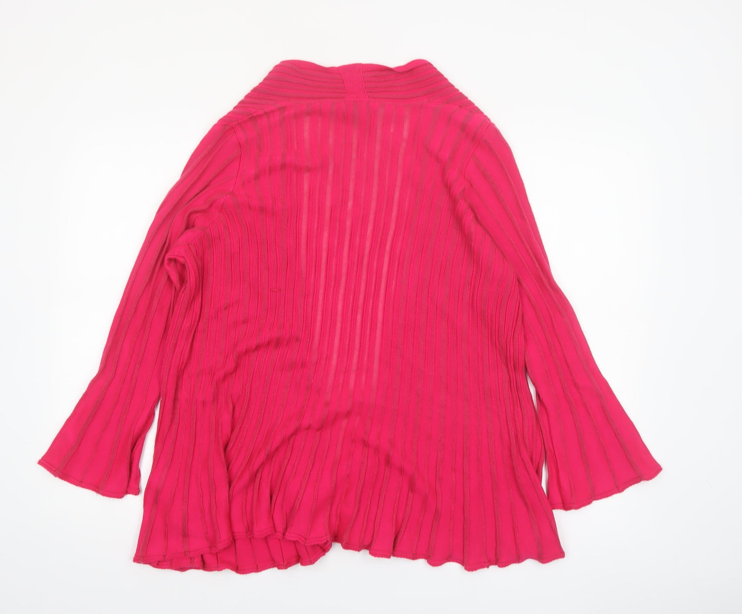 Marks and Spencer Per Una Women’s Pink Size 18 Ribbed Knit Cardigan
