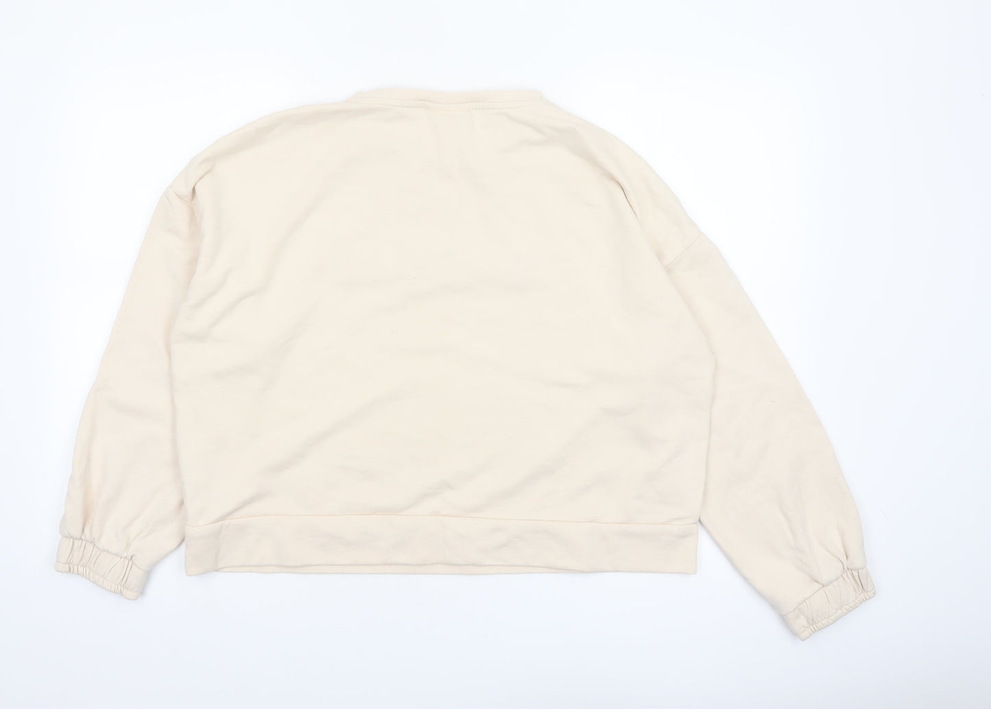 Chelsea Peers Women Beige TA-DAH Pullover Sweatshirt Small
