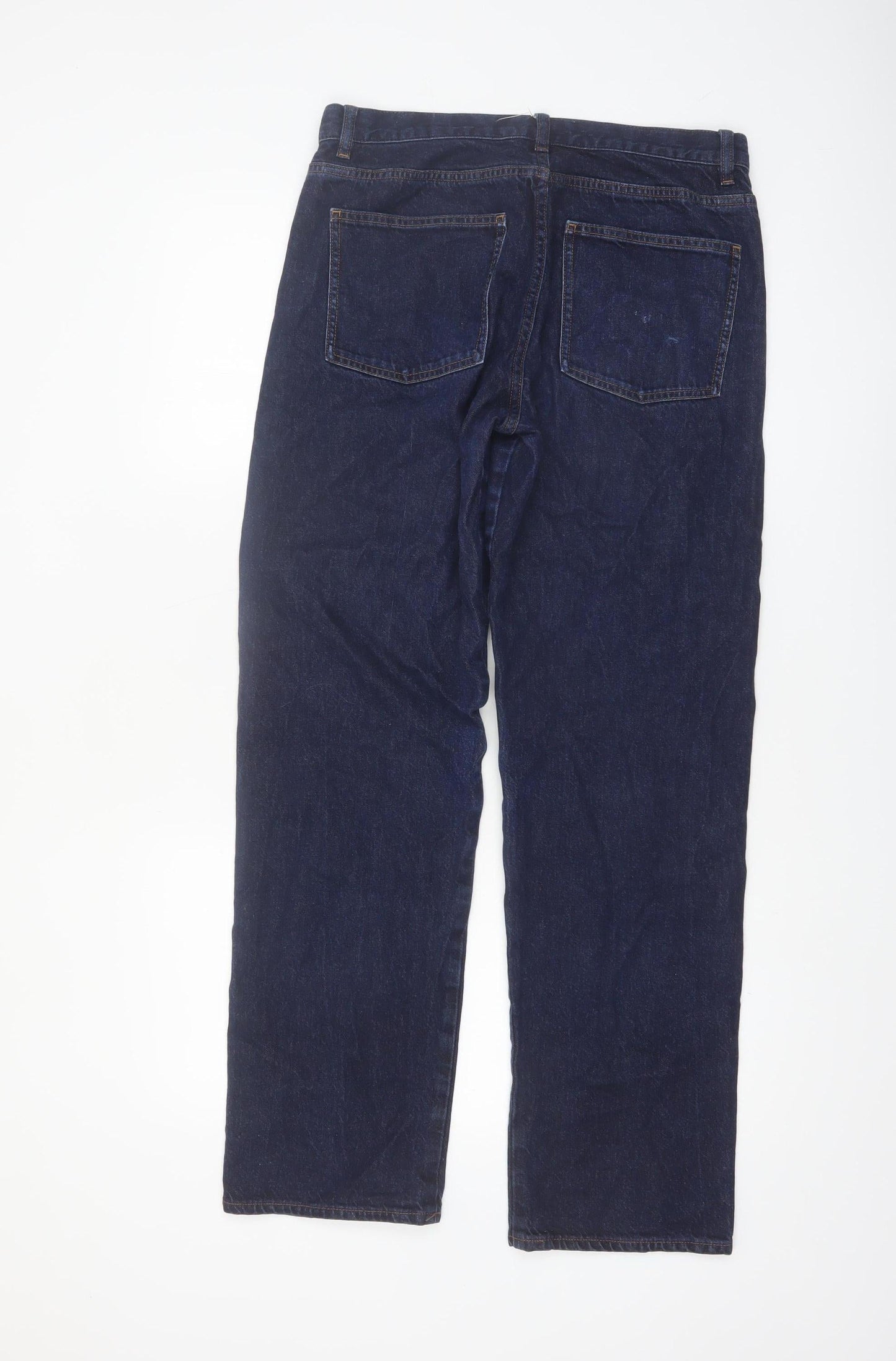 COS Womens Blue Straight Leg Jeans 28 Mid Rise Ankle Length