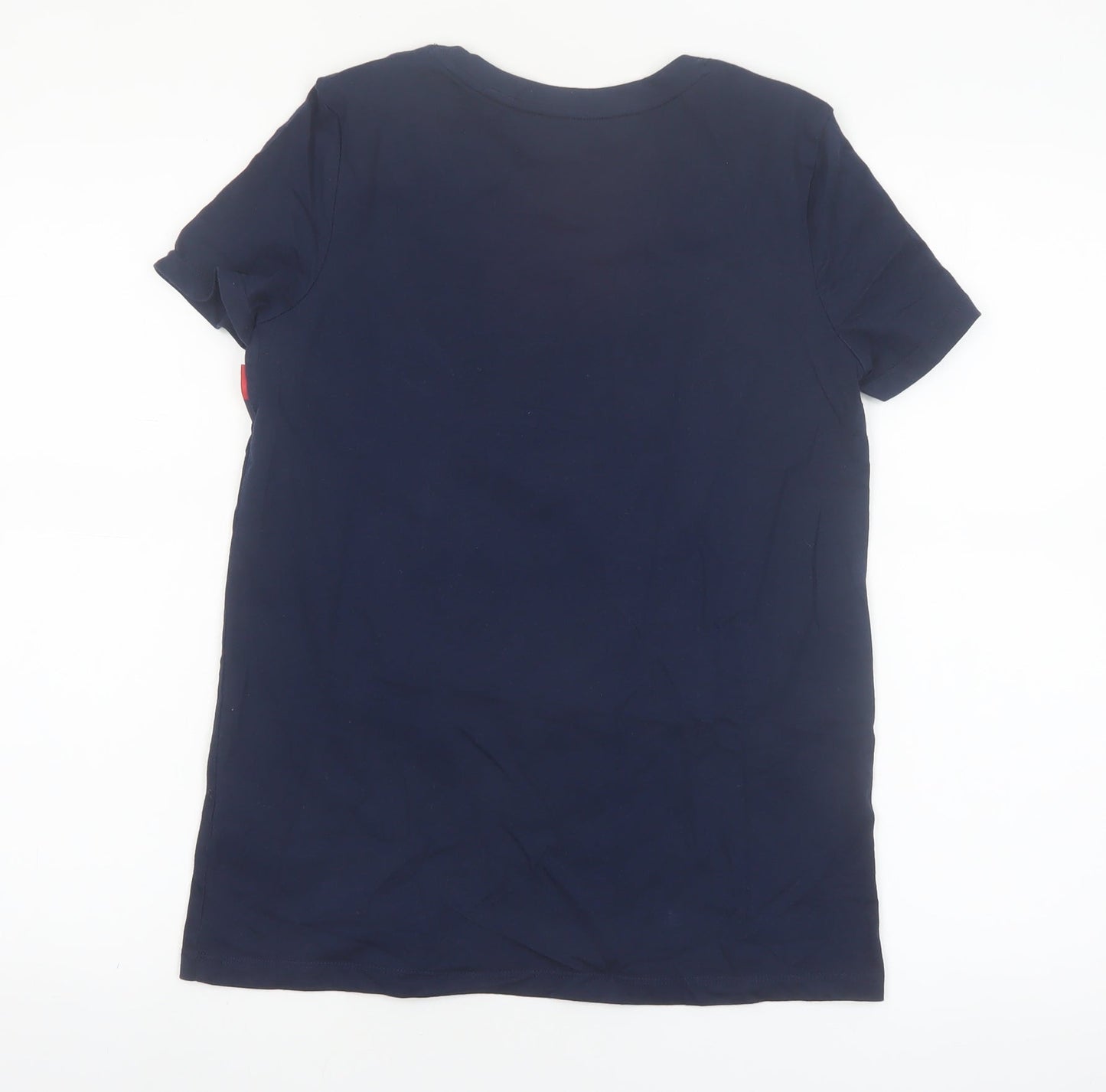 Tommy Hilfiger Women's Blue Relaxed Fit Logo T-Shirt XS