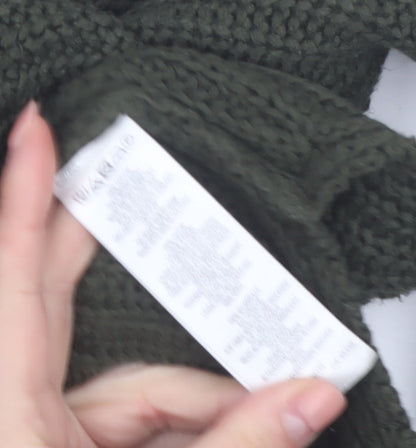 Brand and care label for French Connection Women's Green Cold Shoulder Knit Jumper M