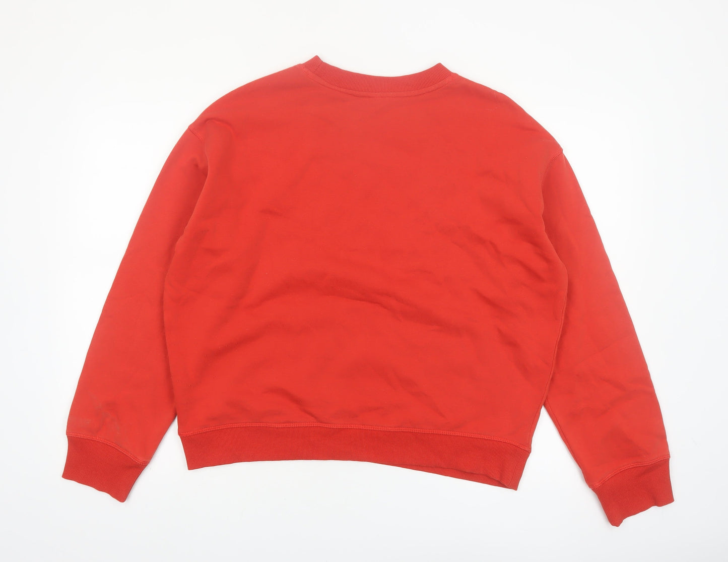 H&M Women Red Paris Rue Charlot Pullover Sweatshirt Size S