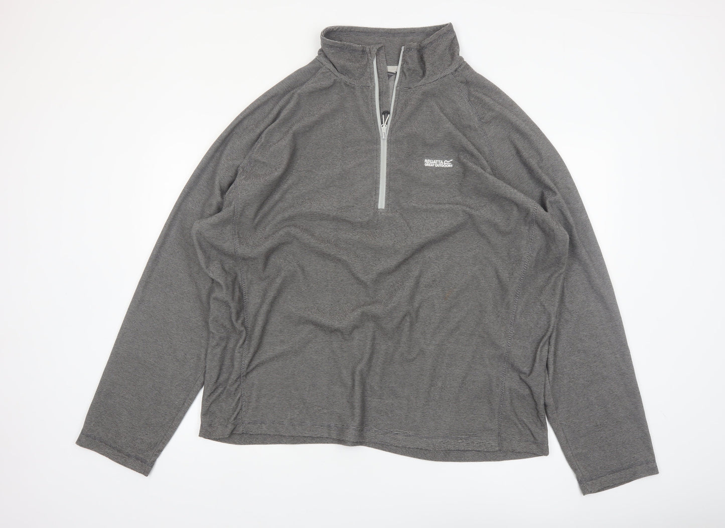 Regatta Men’s Grey 3XL Quarter Zip Lightweight Fleece Sweatshirt