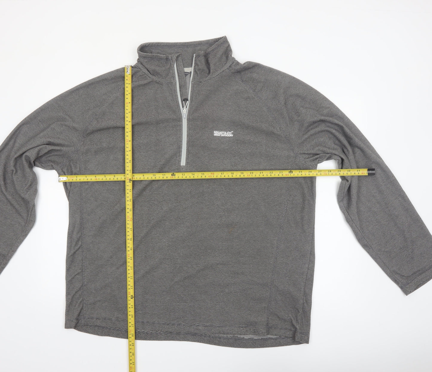 Regatta Men’s Grey 3XL Quarter Zip Lightweight Fleece Sweatshirt