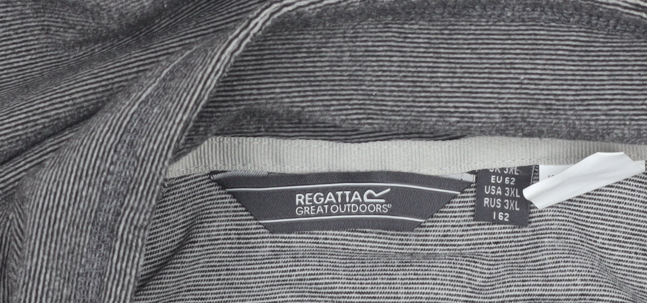 Regatta Men’s Grey 3XL Quarter Zip Lightweight Fleece Sweatshirt