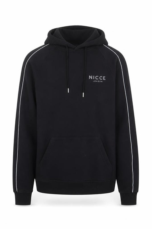 Nicce London Men's Black Small Pullover Hoodie with Logo