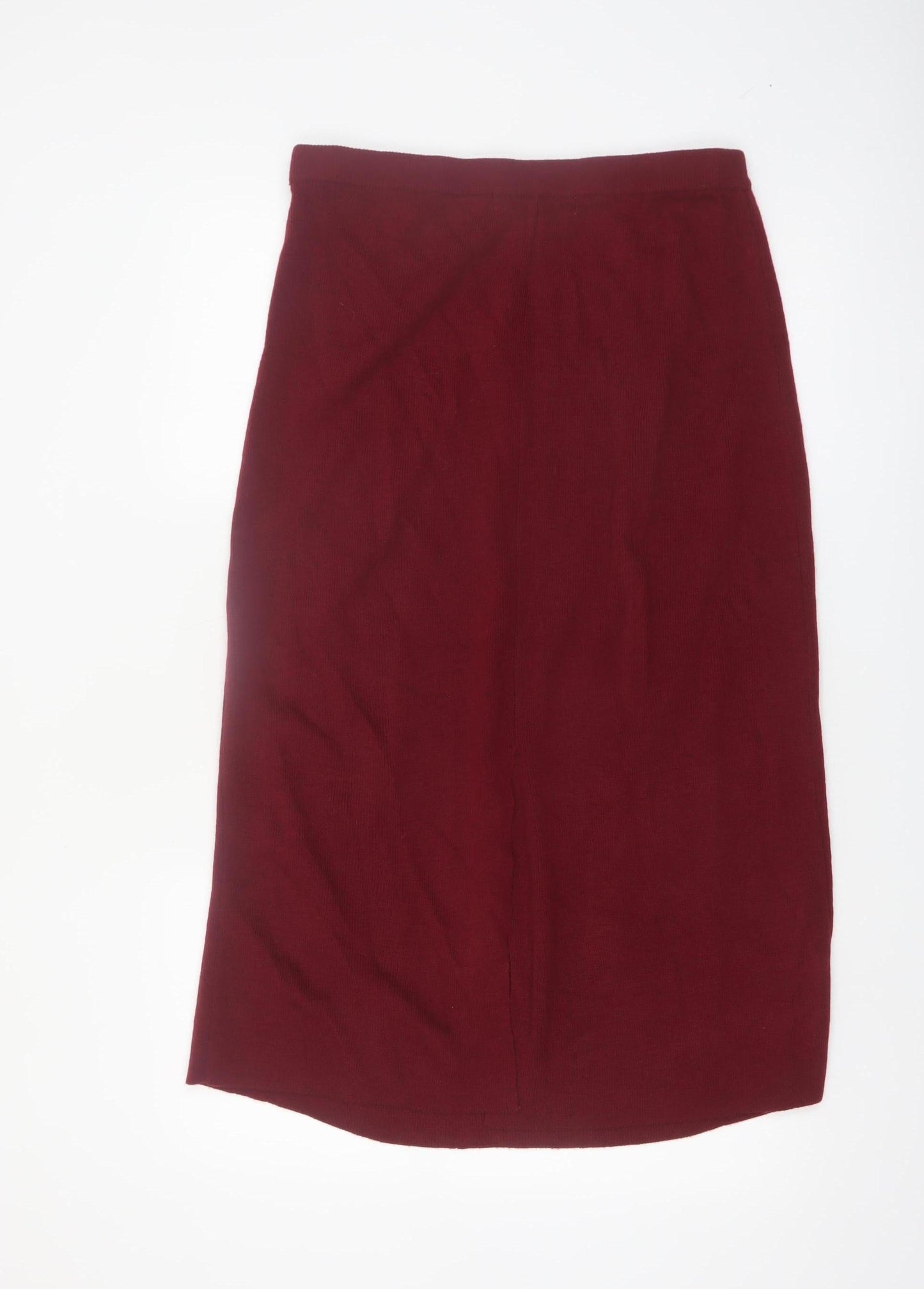 TIGI-Wear Women’s Red Knit Midi Pencil Skirt Size M