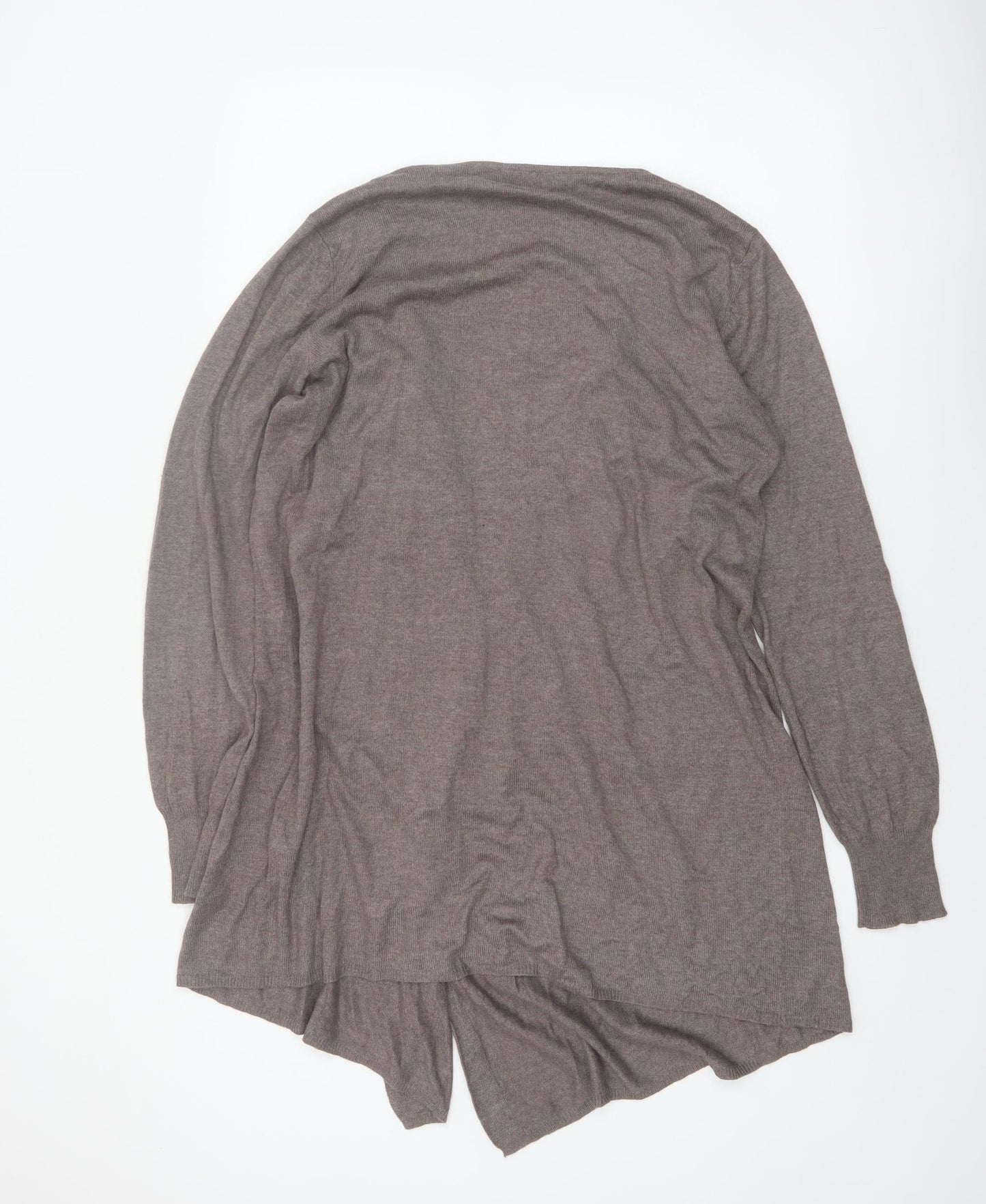 La Redoute Women Brown Long Sleeve Open Front Cardigan Size 12/14
