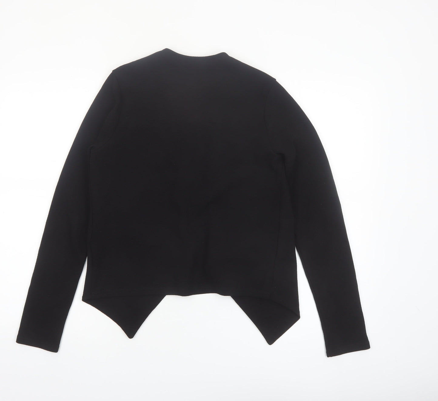 Quiz Women’s Black Zip Detail Slim Fit Blazer Jacket Size 10