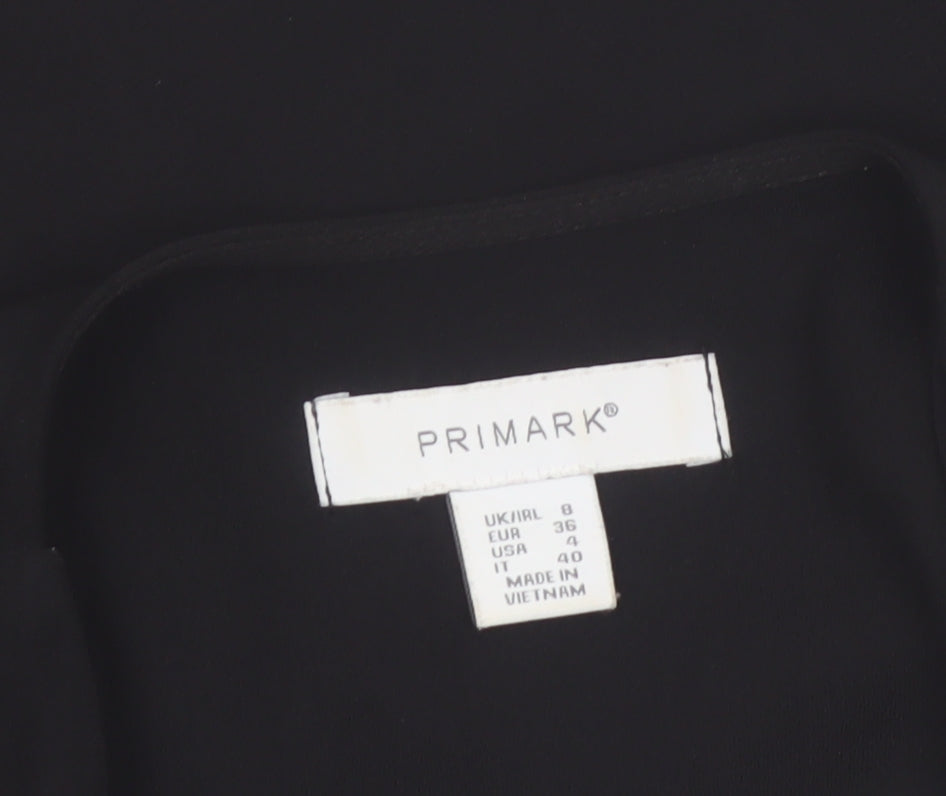 Primark Women’s Black Size 8 Open Front Blazer Jacket